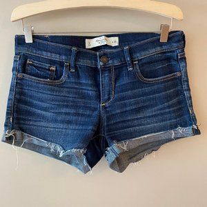 Stretch Jean Short Shorts (Dark Wash)